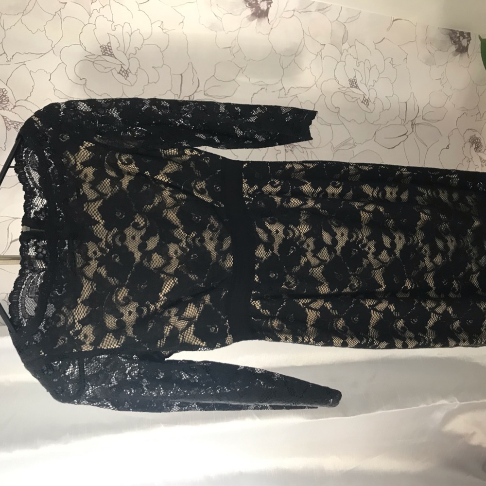 Black lace dress